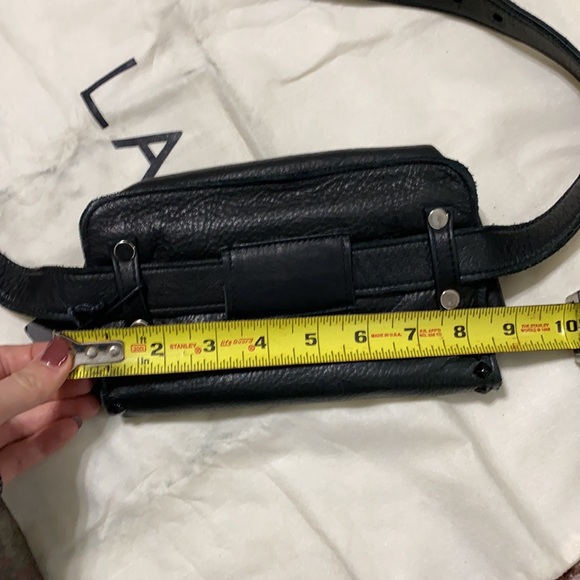 Laggo black leather Fanny pack - Picture 4 of 13